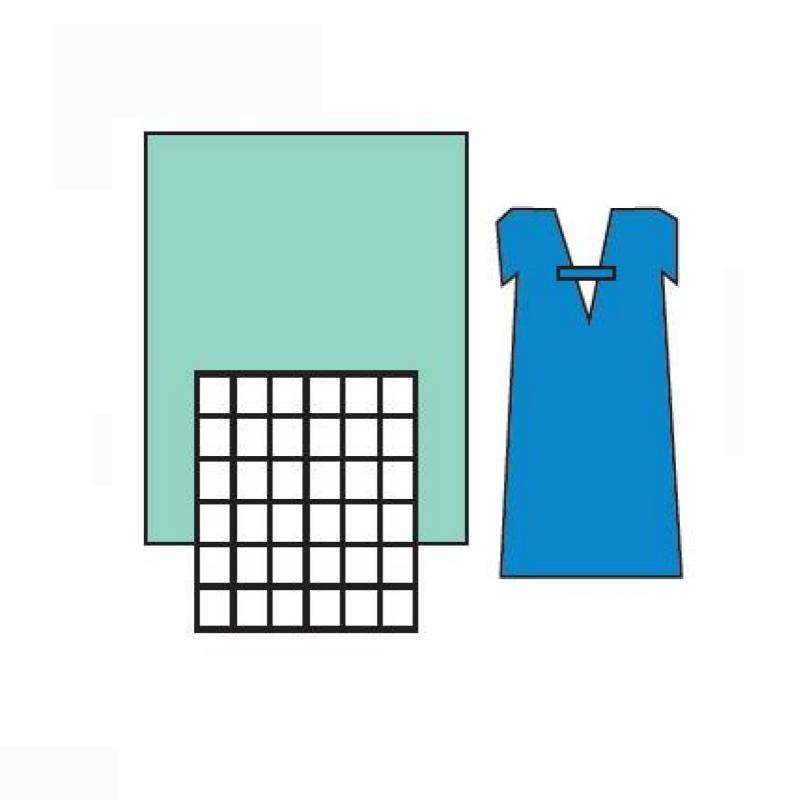 Комплект одягу та покриттів акушерський №30, стерильний, одноразового використання ,ТМ «АХІЛЛ»